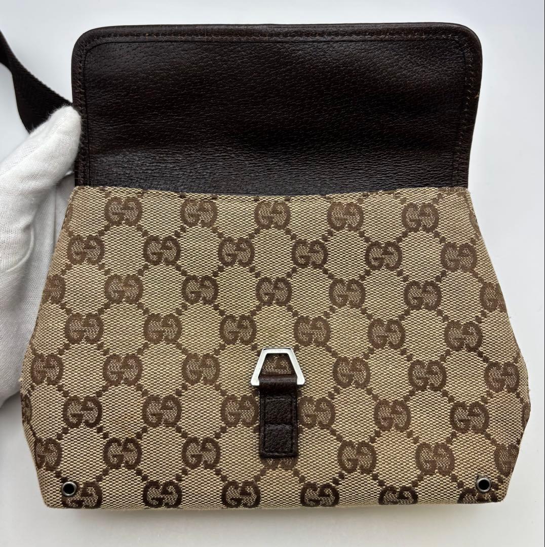 GUCCI グッチ GGキャンバス ボディバッグ ウエストポーチ 92543