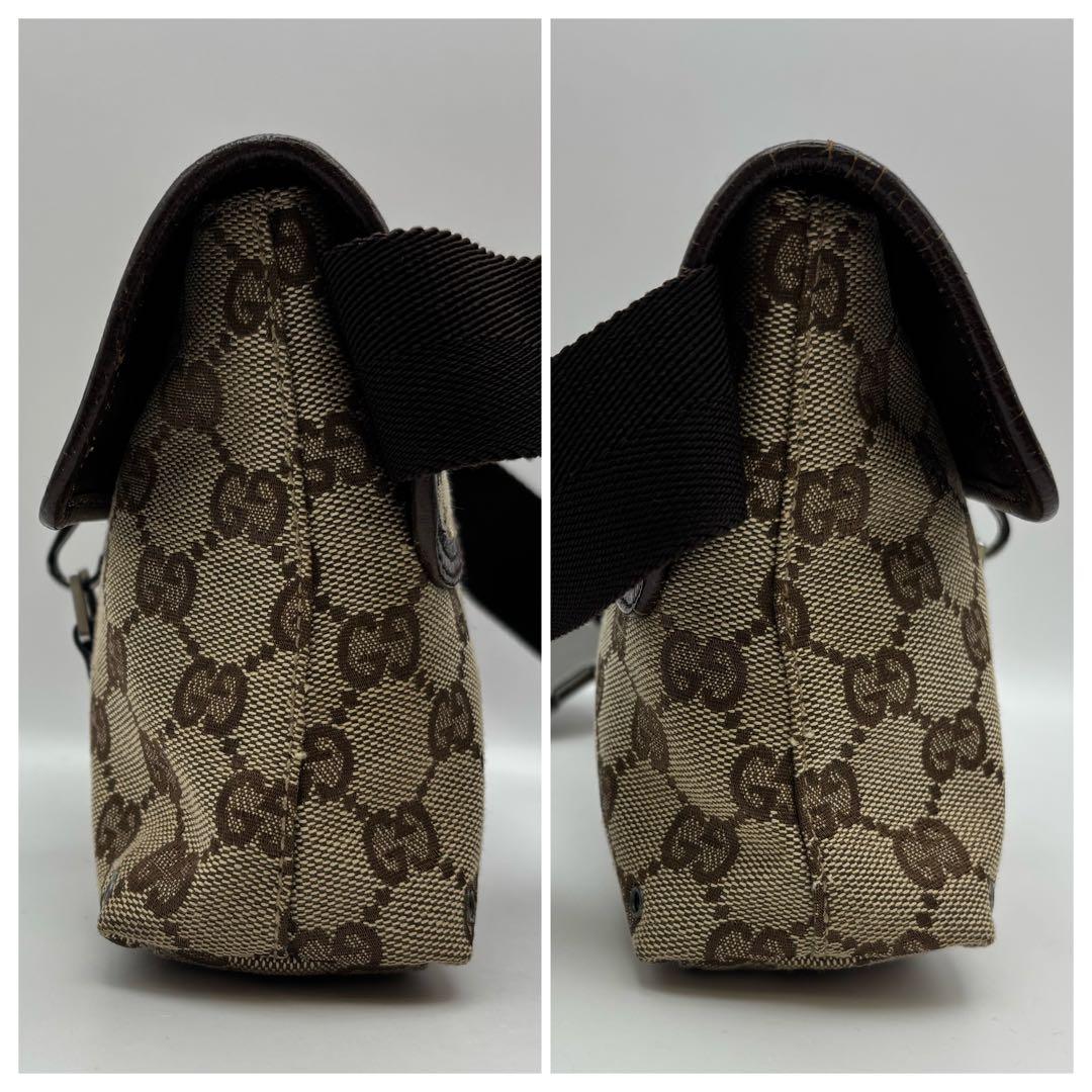 GUCCI グッチ GGキャンバス ボディバッグ ウエストポーチ 92543