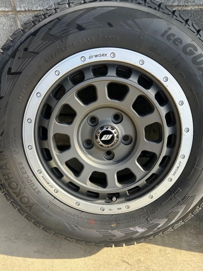 WORK クラッグ　16インチ スタッドレス　ホイールセット アイスガード