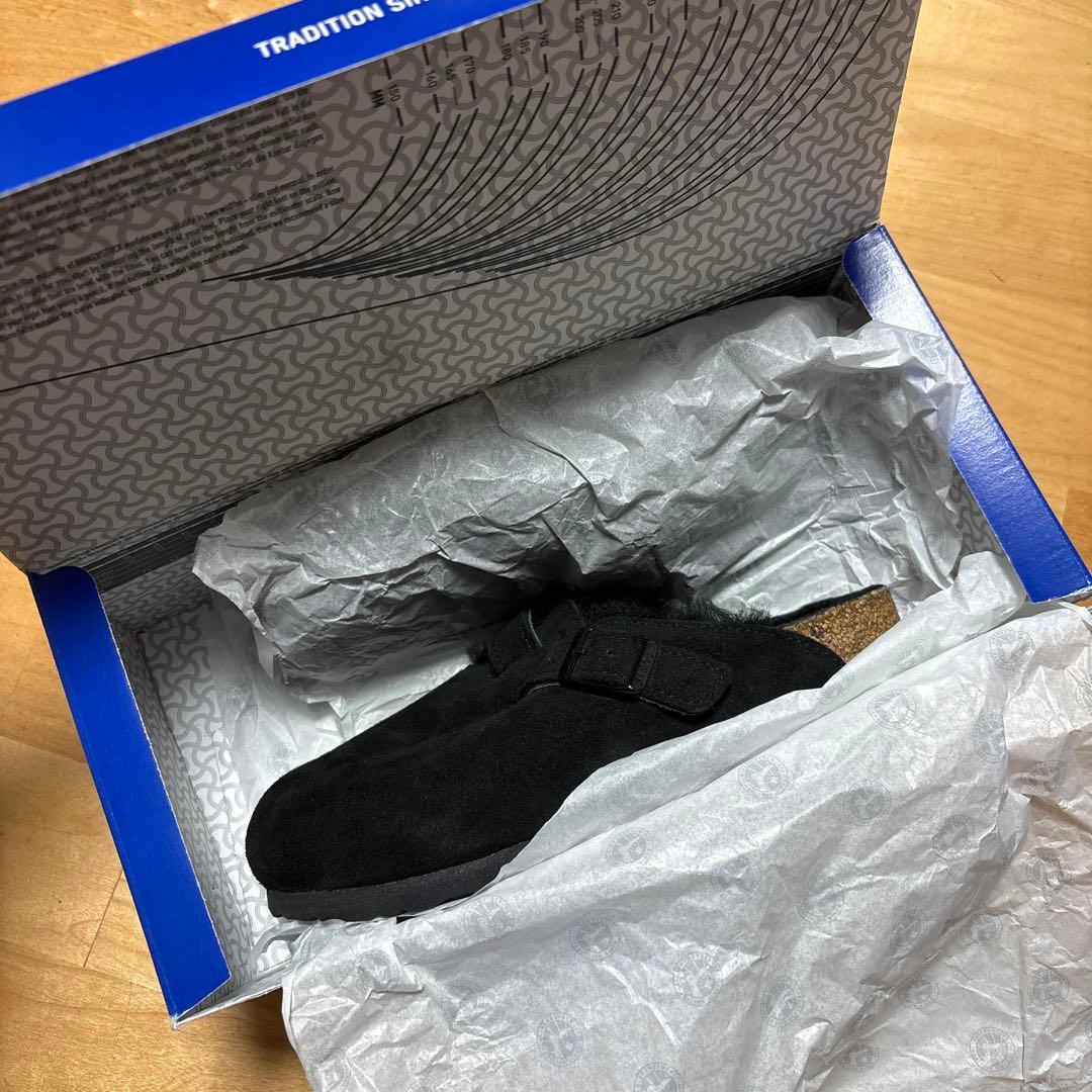 希少　ビルケンシュトック　ボストンシアリング　レギュラー　23cm ブラック