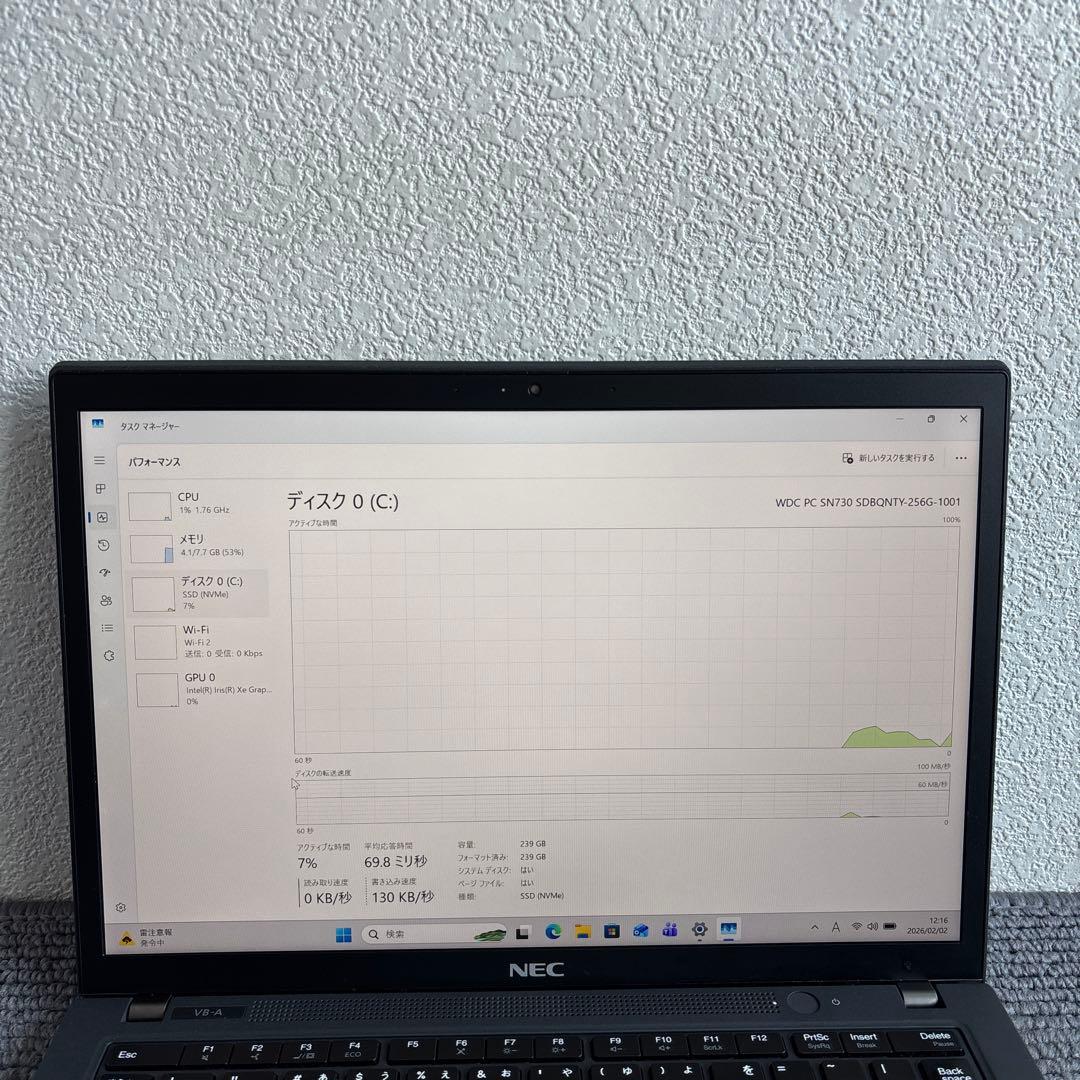 NEC versapro VB-A i5-1135G7 メモリ8GB AC付き