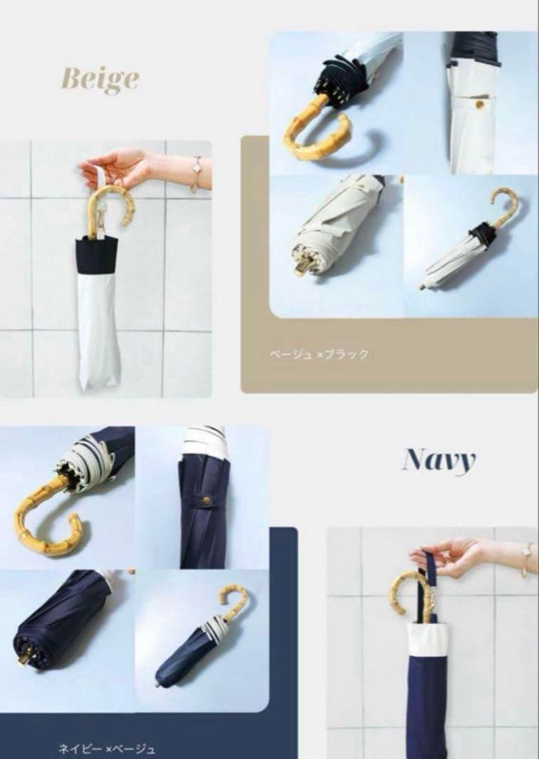 完全遮光 晴雨兼用 日傘 しいちゃん 成瀬愛里さん　ネイビー