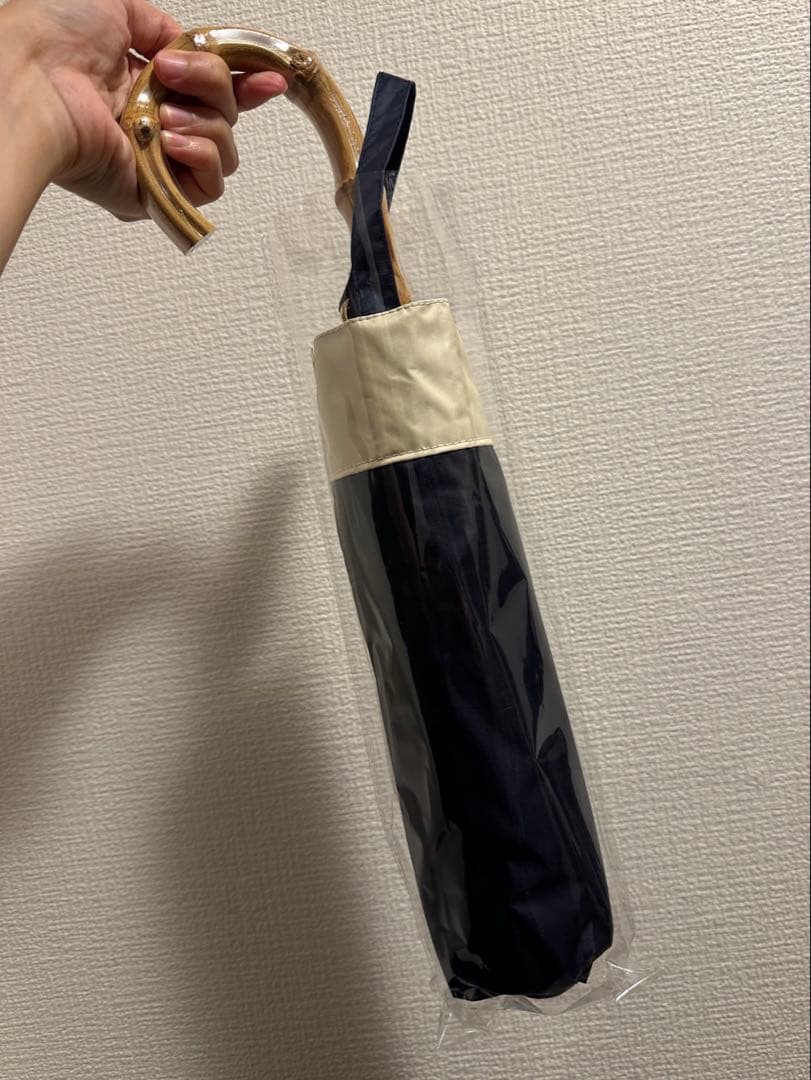 完全遮光 晴雨兼用 日傘 しいちゃん 成瀬愛里さん　ネイビー