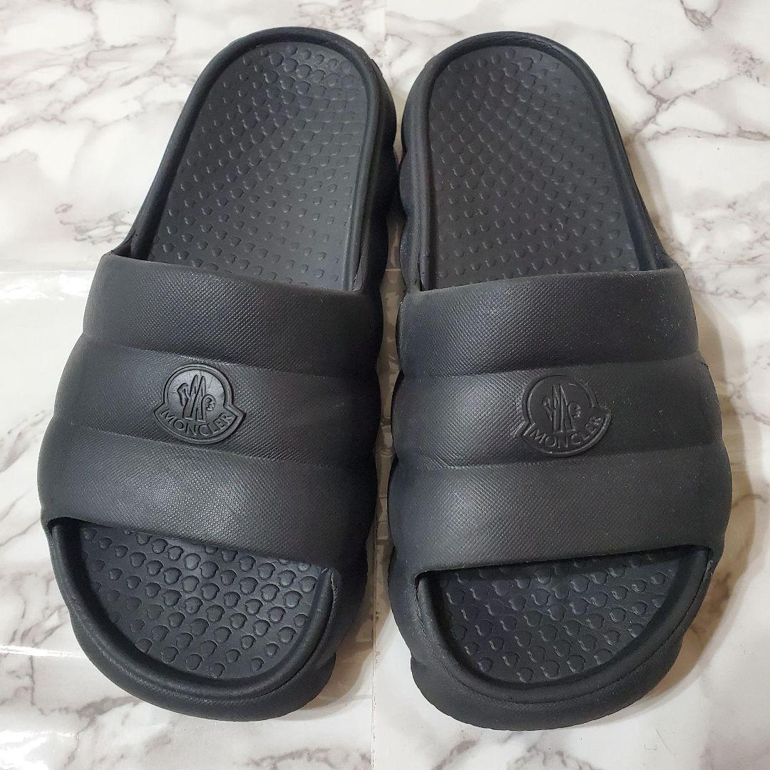 MONCLER モンクレール サンダル スライド リロ ブラック サイズ40