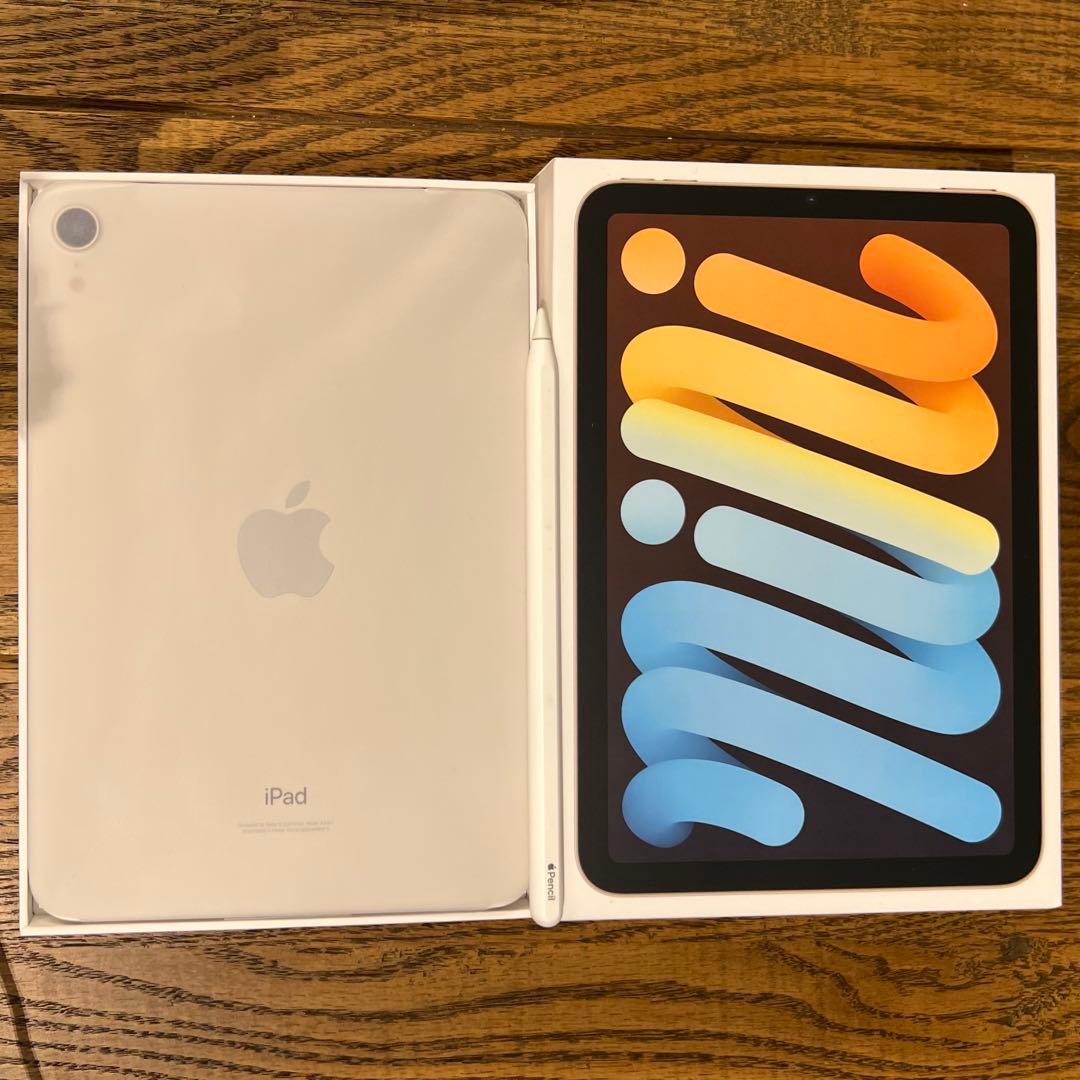 iPad mini 6 本体＋Apple Pencil＋LAUTケース付き