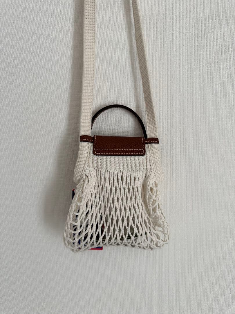 LONGCHAMP ネットバッグ エクリュ