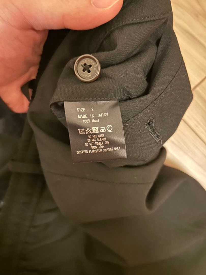 markaware 24aw スラックス　黒