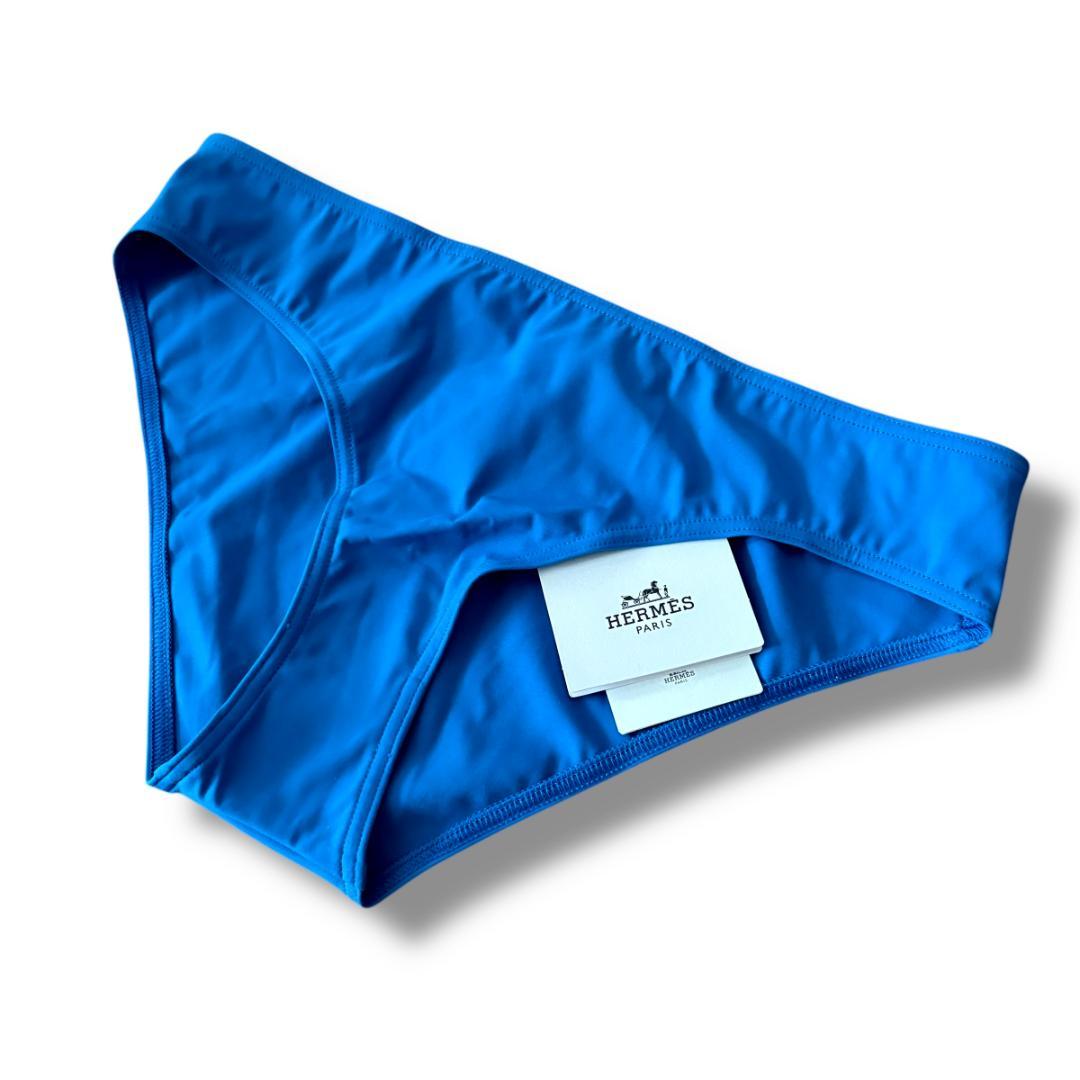 未使用品 タグ付き『エルメス』セリエデザイン 38 スイムウエア 水着 ブルー