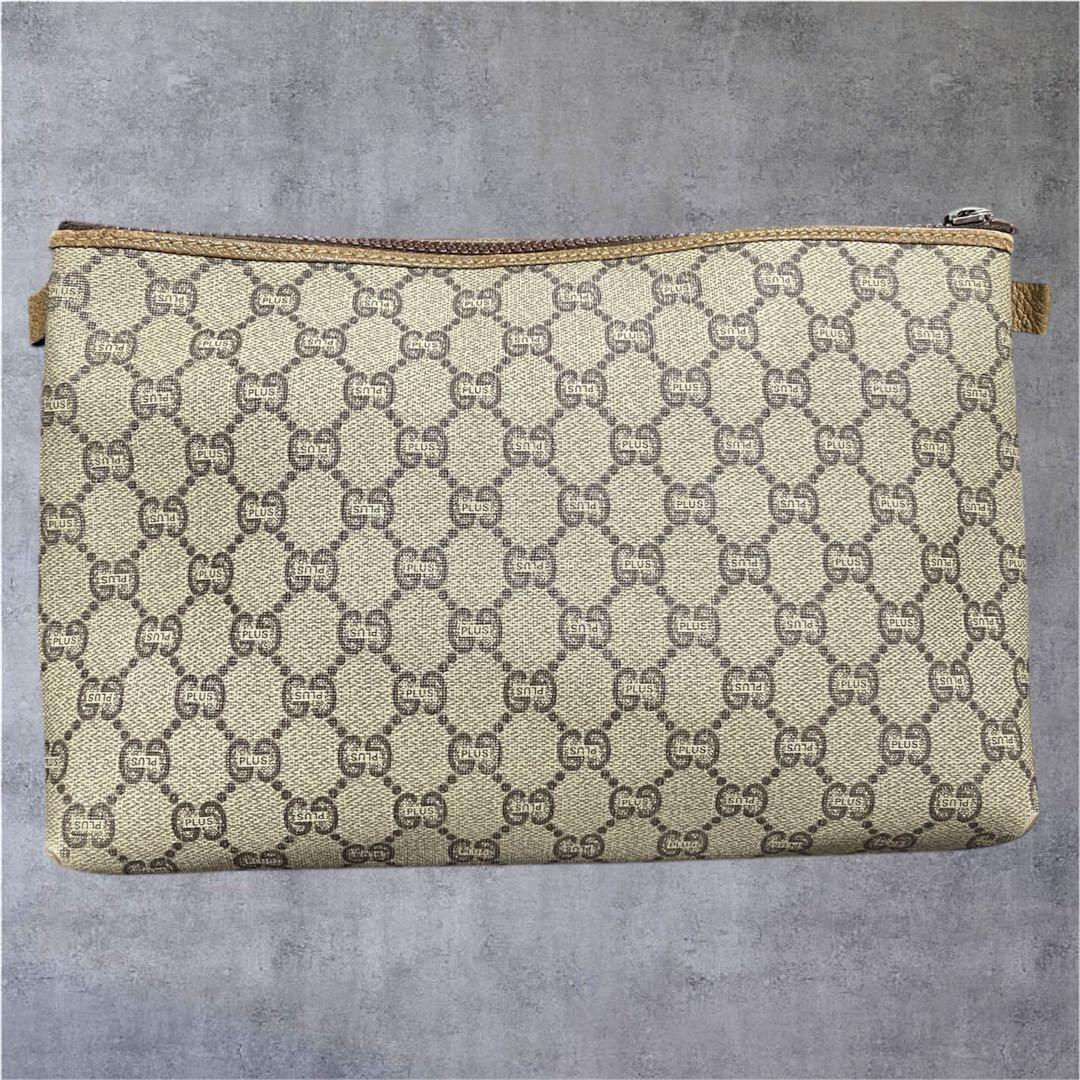 Gucci グッチプラス　GGパターン クラッチバッグ ベージュ　イタリア製