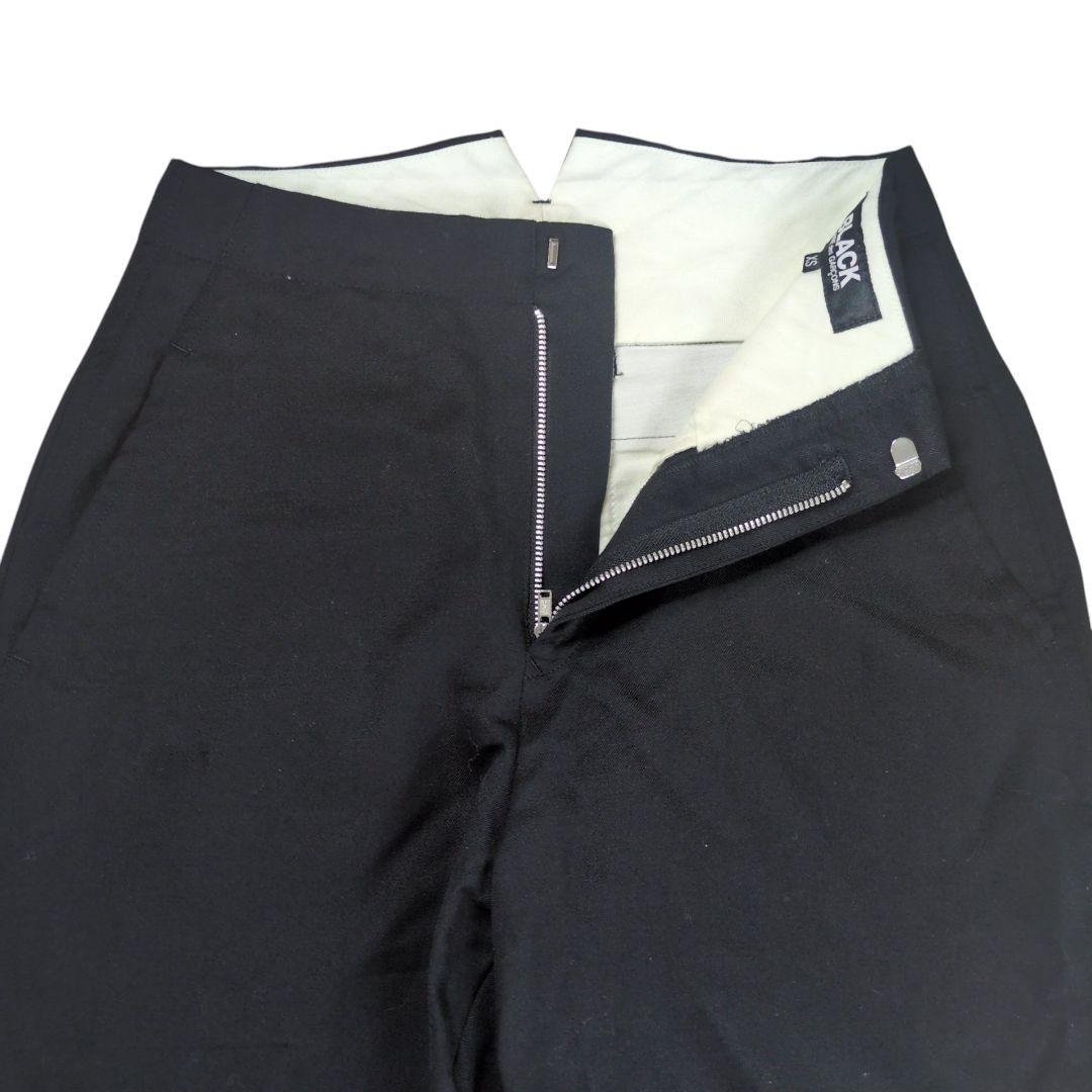 【美品】ブラックコムデギャルソン 裾ボタン 寅壱 ウールパンツ