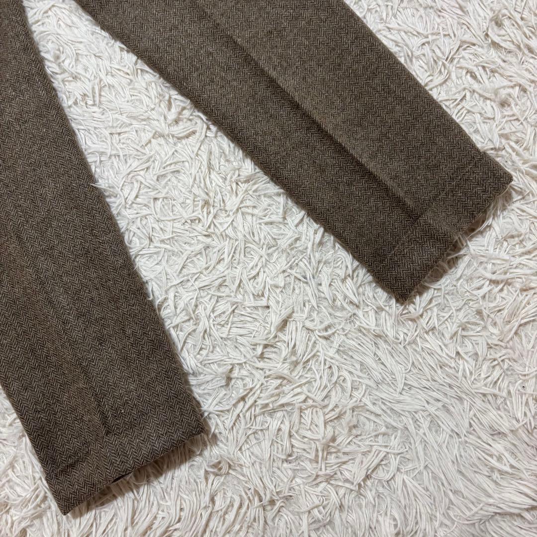 美品 エトネ セットアップスーツ MOON ツイード ヘリンボーン 2B 本切羽