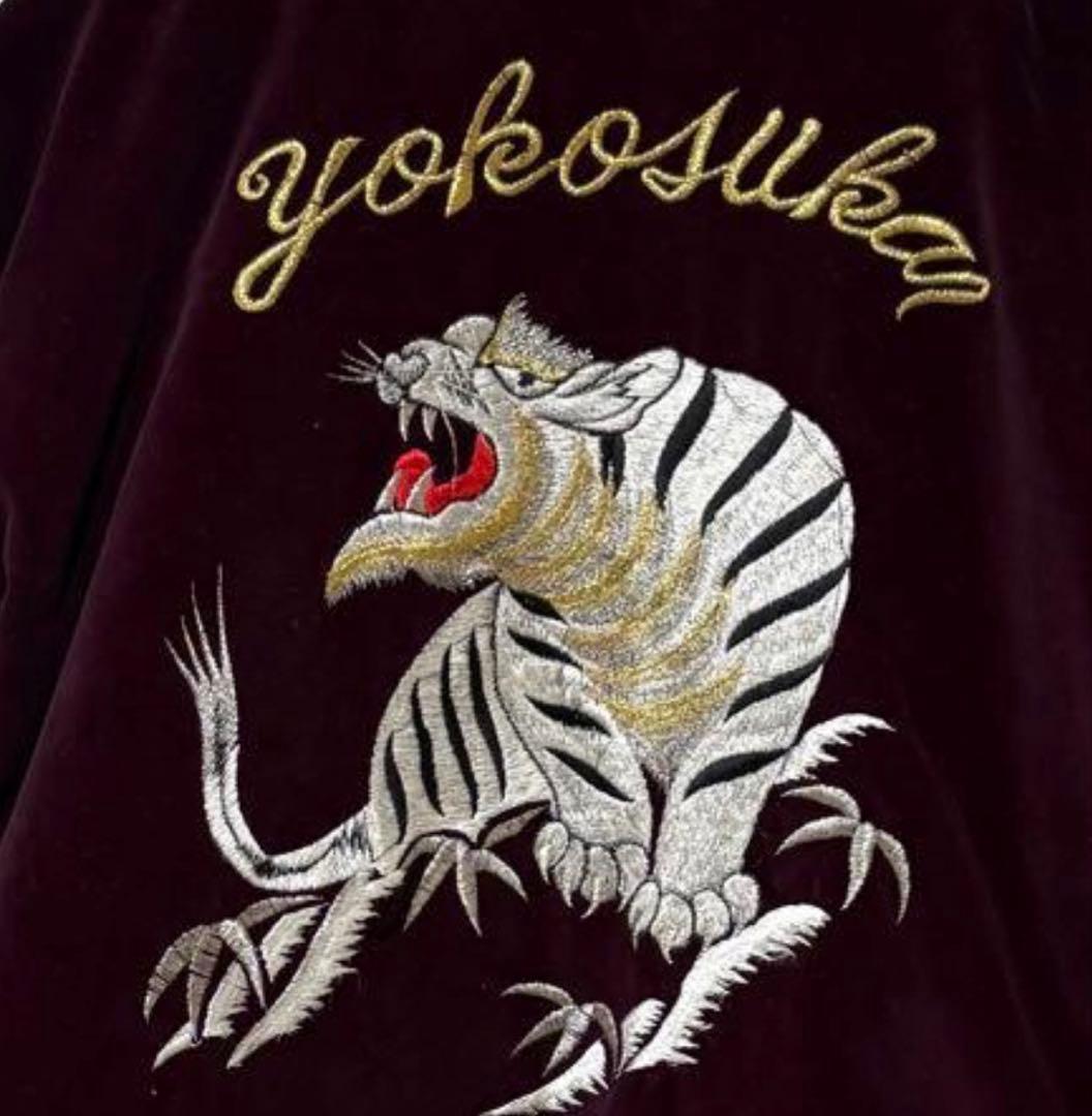 値下げ可能　BOURBON HOUSE ベロアスタジャン00s 刺繍