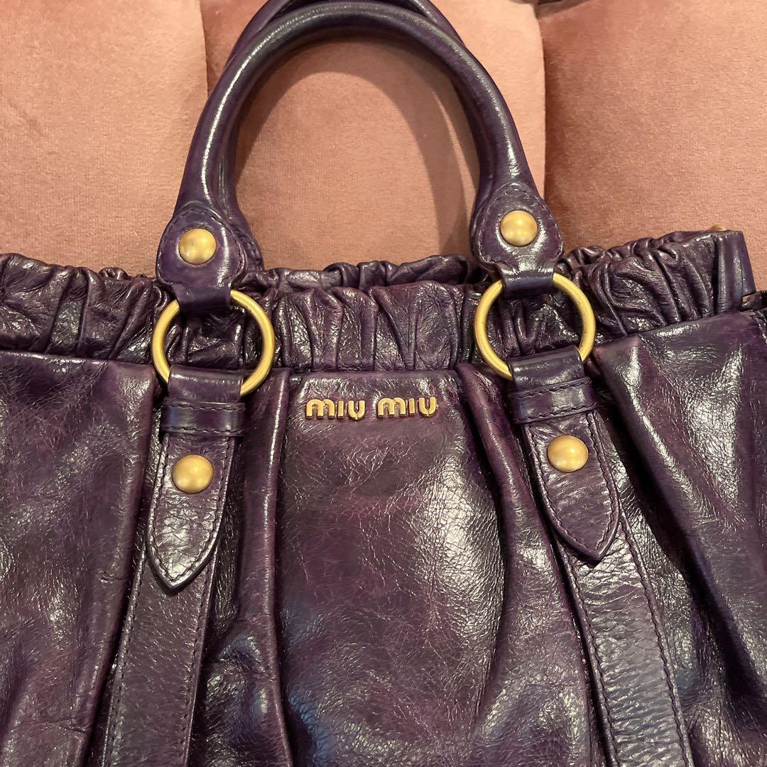 超美品 miumiu ハンドバッグ ショルダーバッグ