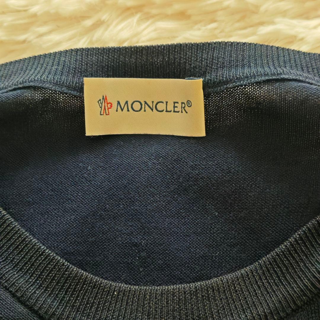☆美品☆MONCLER モンクレール ニット サイズXXL 紺 正規