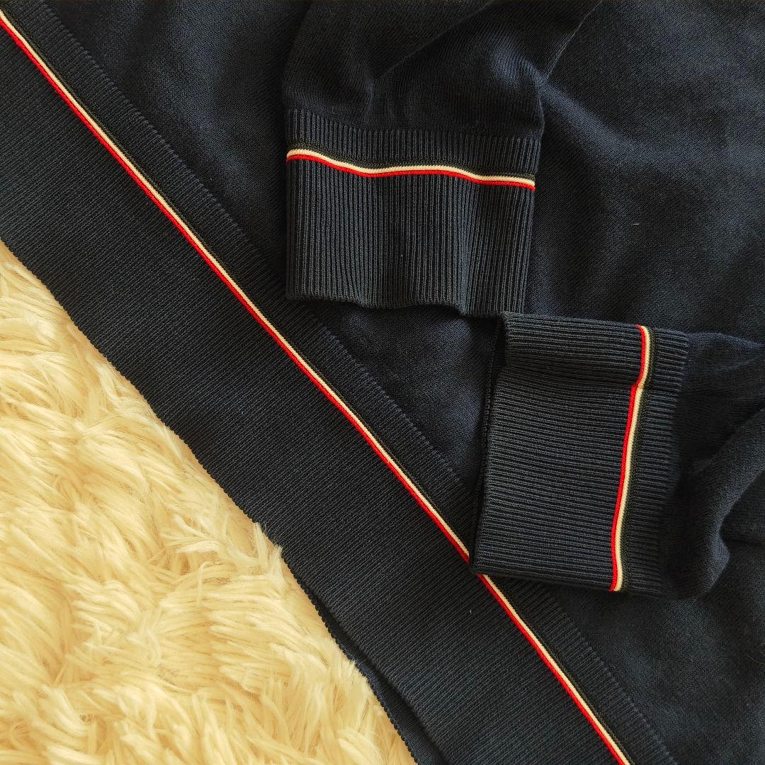 ☆美品☆MONCLER モンクレール ニット サイズXXL 紺 正規