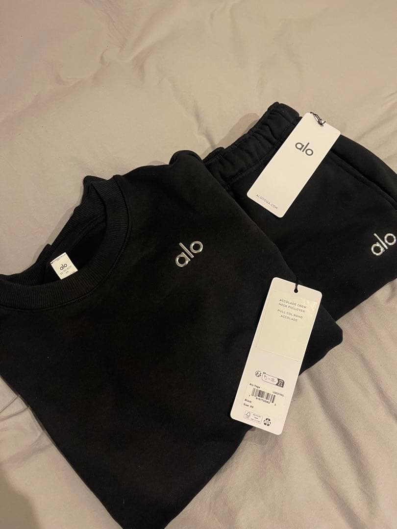 【本物】alo セットアップ　ブラック