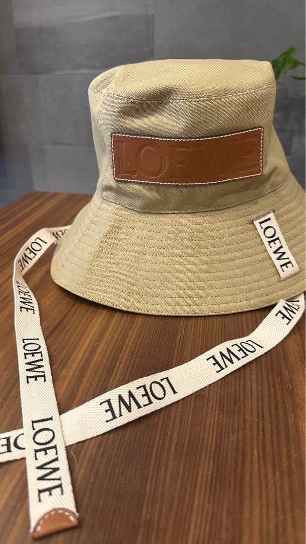 ロエベ　【LOEWE】コットンキャンバス バケットハット