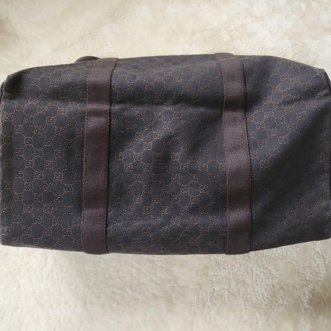 【美品】GUCCI ボストンバッグ 　ダークブラウン