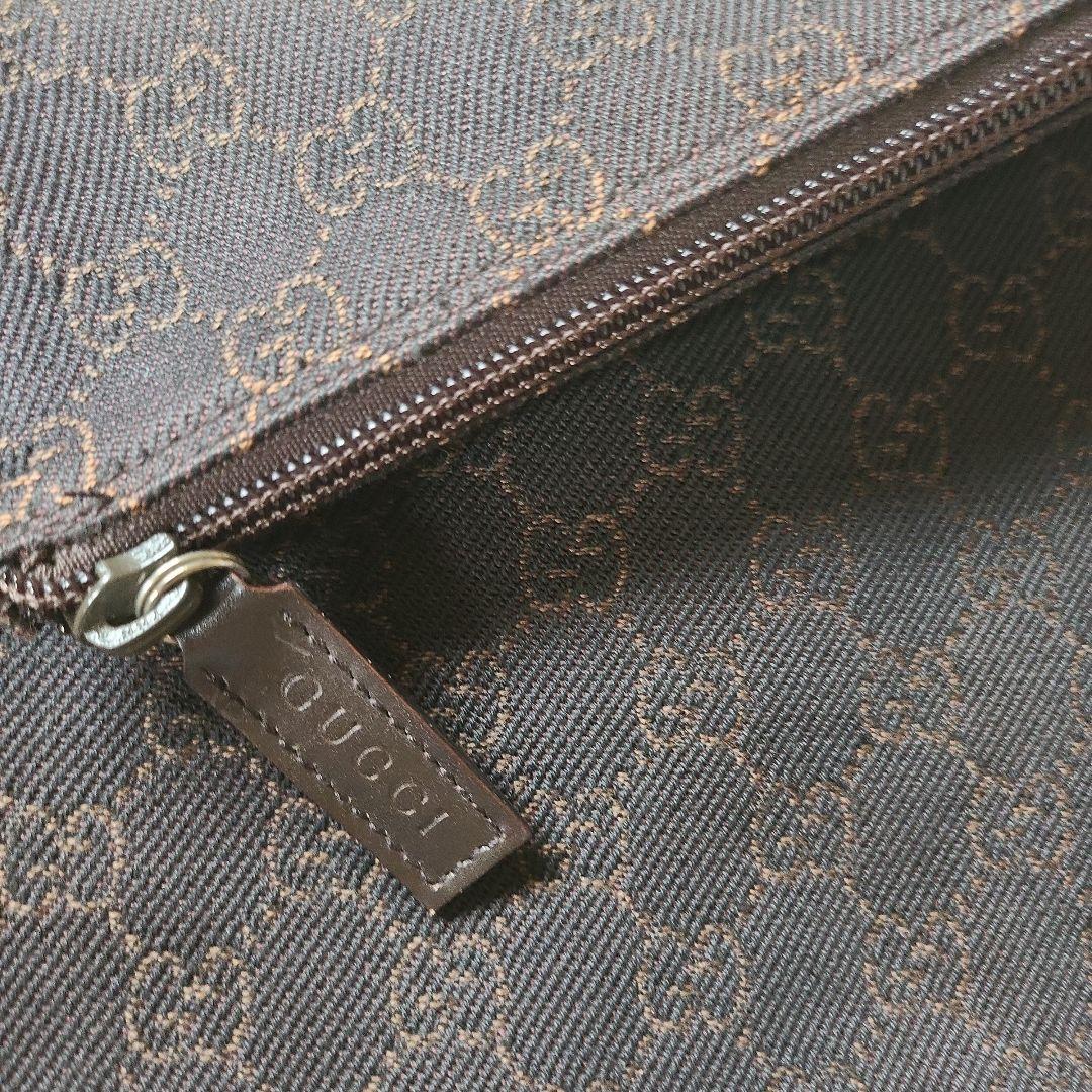 【美品】GUCCI ボストンバッグ 　ダークブラウン