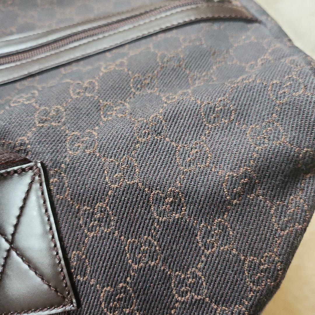 【美品】GUCCI ボストンバッグ 　ダークブラウン