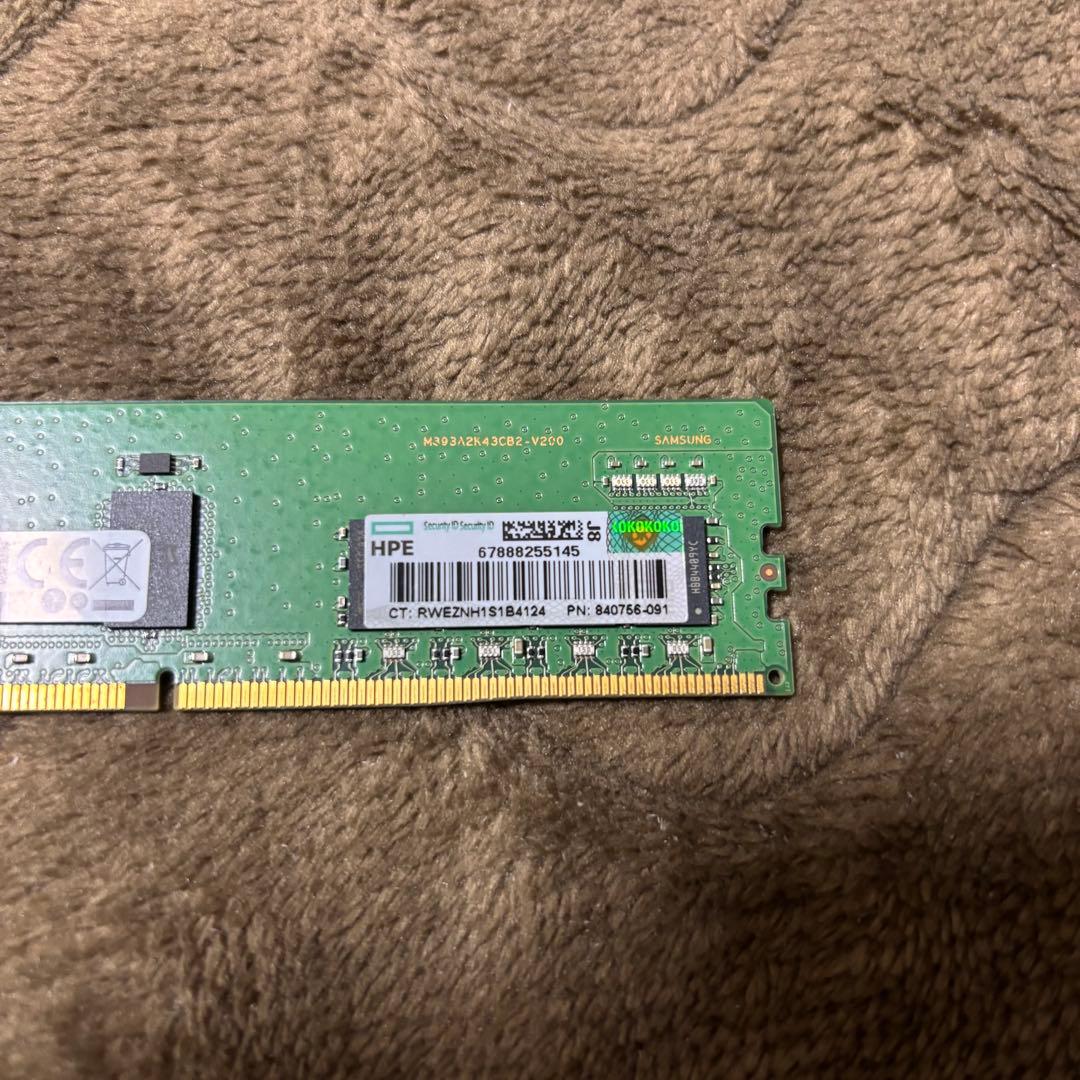 Samsung DDR4 ECC メモリー　16GB