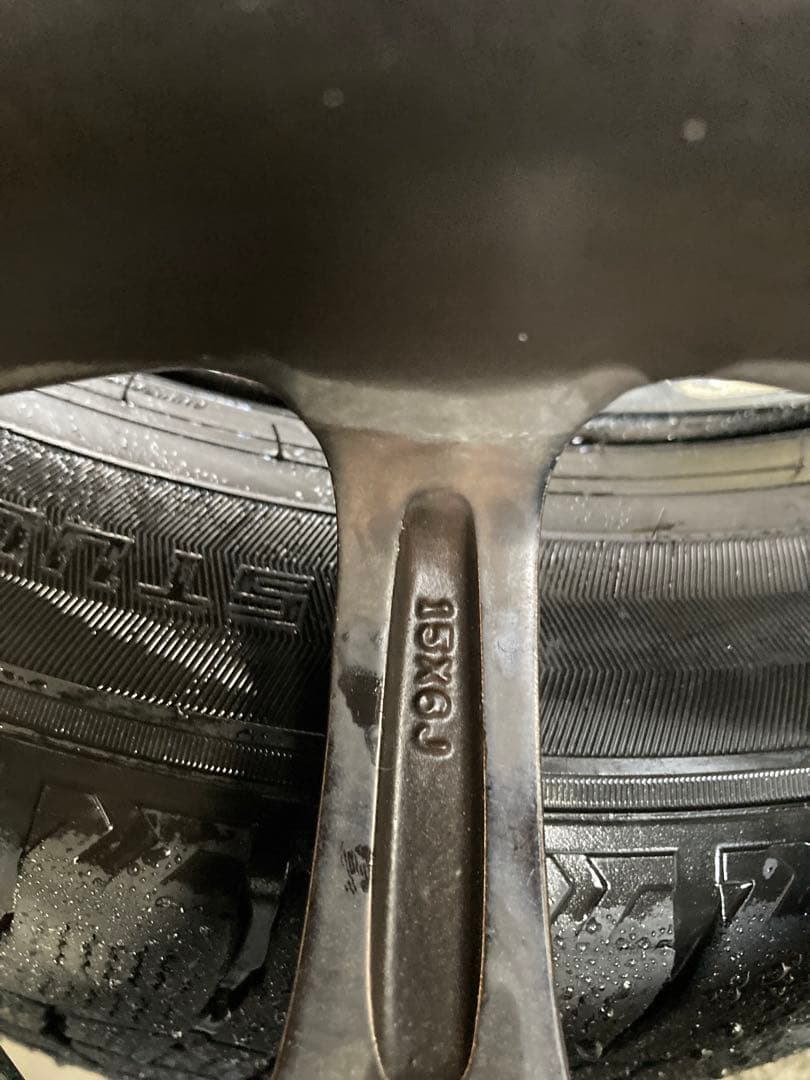 【希少】15インチメッキホイール　スタッドレスタイヤ付　4本セット