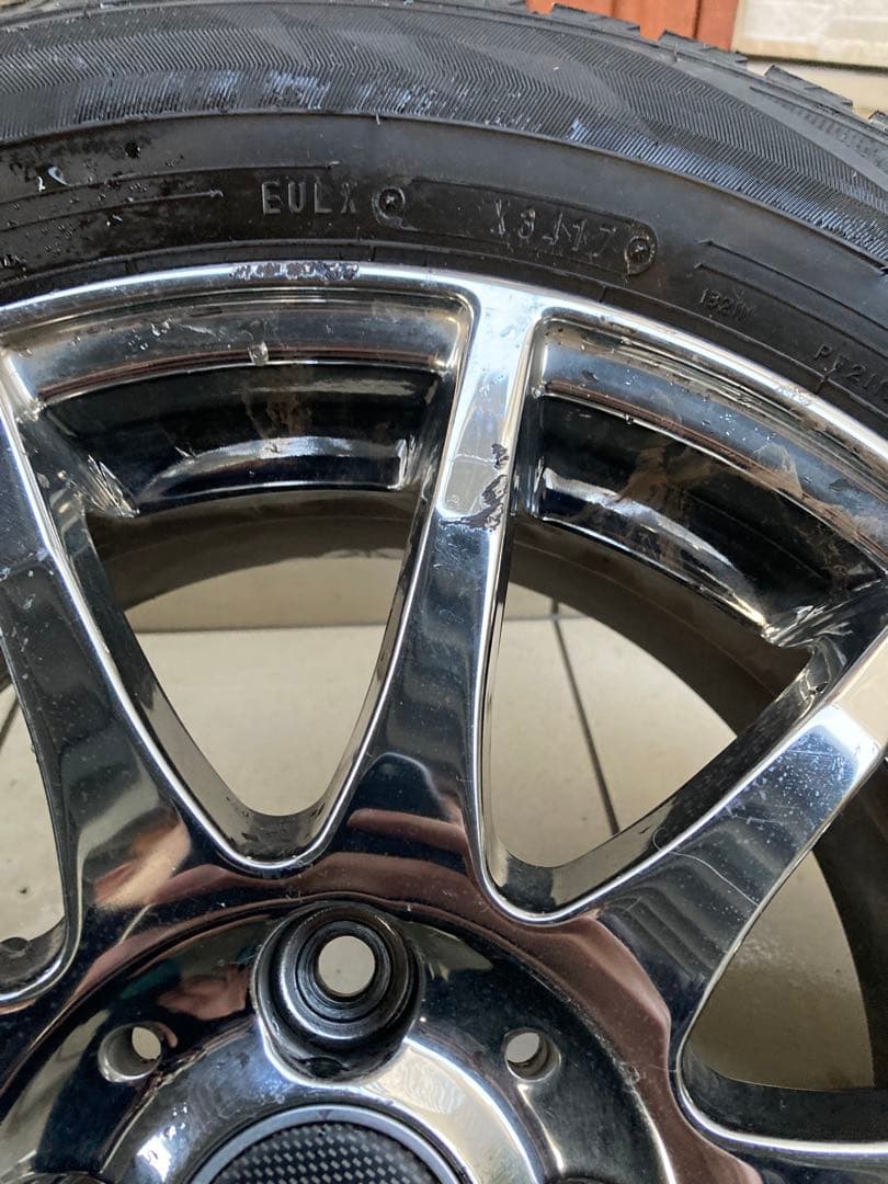 【希少】15インチメッキホイール　スタッドレスタイヤ付　4本セット