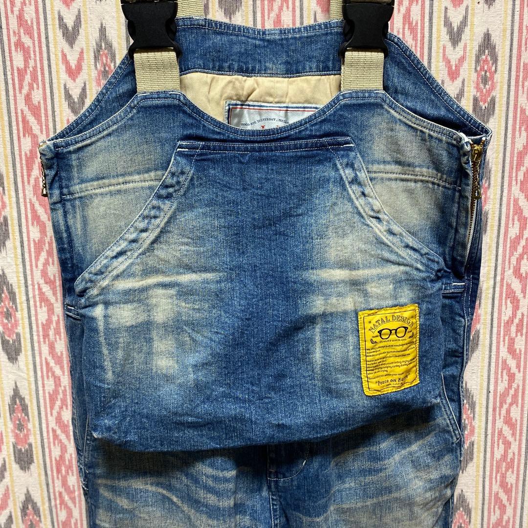 ネイタルデザイン NATAL DESIGN デニム オーバーオール M