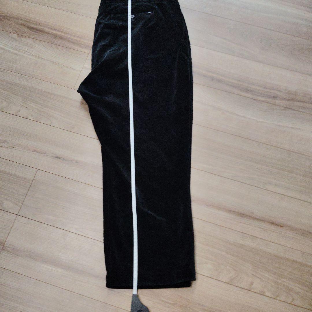 Polo ブラック コーデュロイ スラックス　ラルフローレン　極太 太い