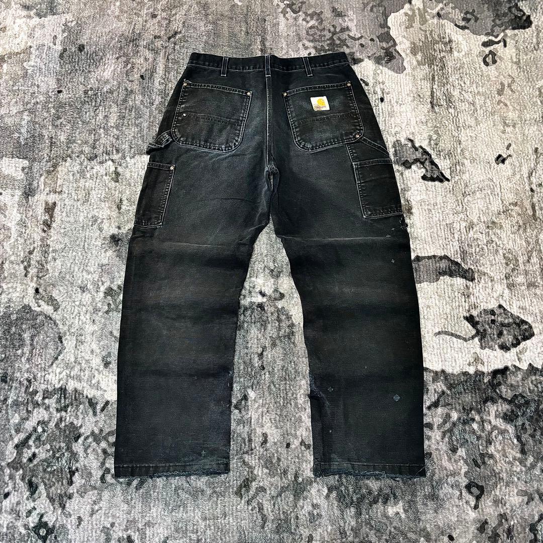 スペシャル美品 B01 ブラックフェード 金ボタン 良フェード ゆるだぼ 一点物