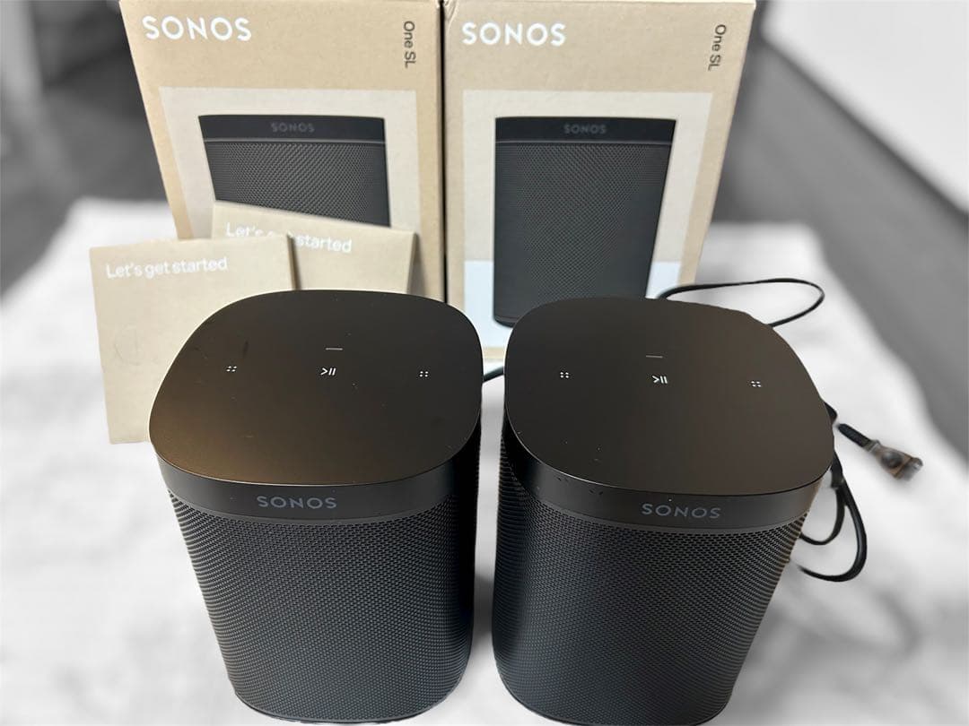 【極上サウンドをステレオで】Sonos One SL 2台セット（ペア）ブラック