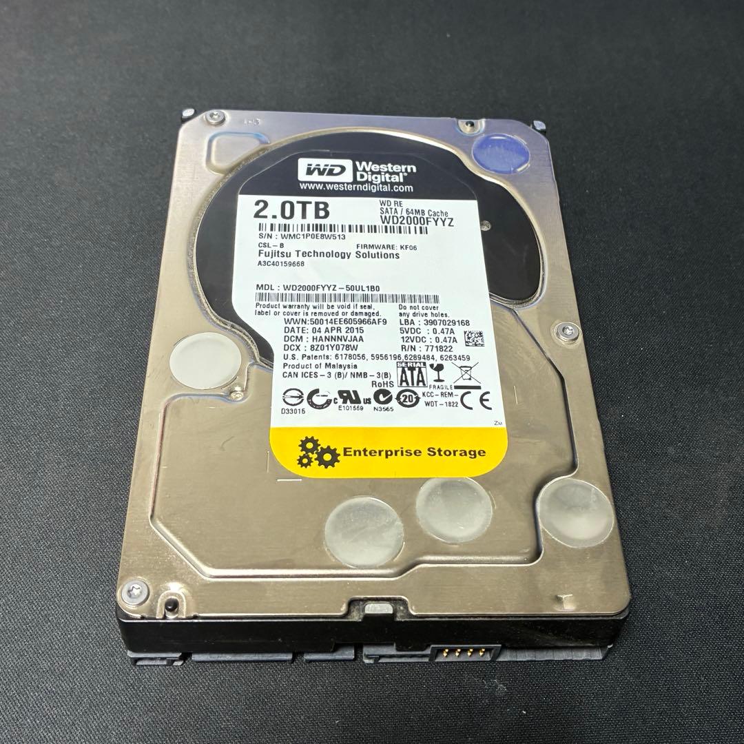 WD 3.5インチHDD 2TB WD2000FYYZ