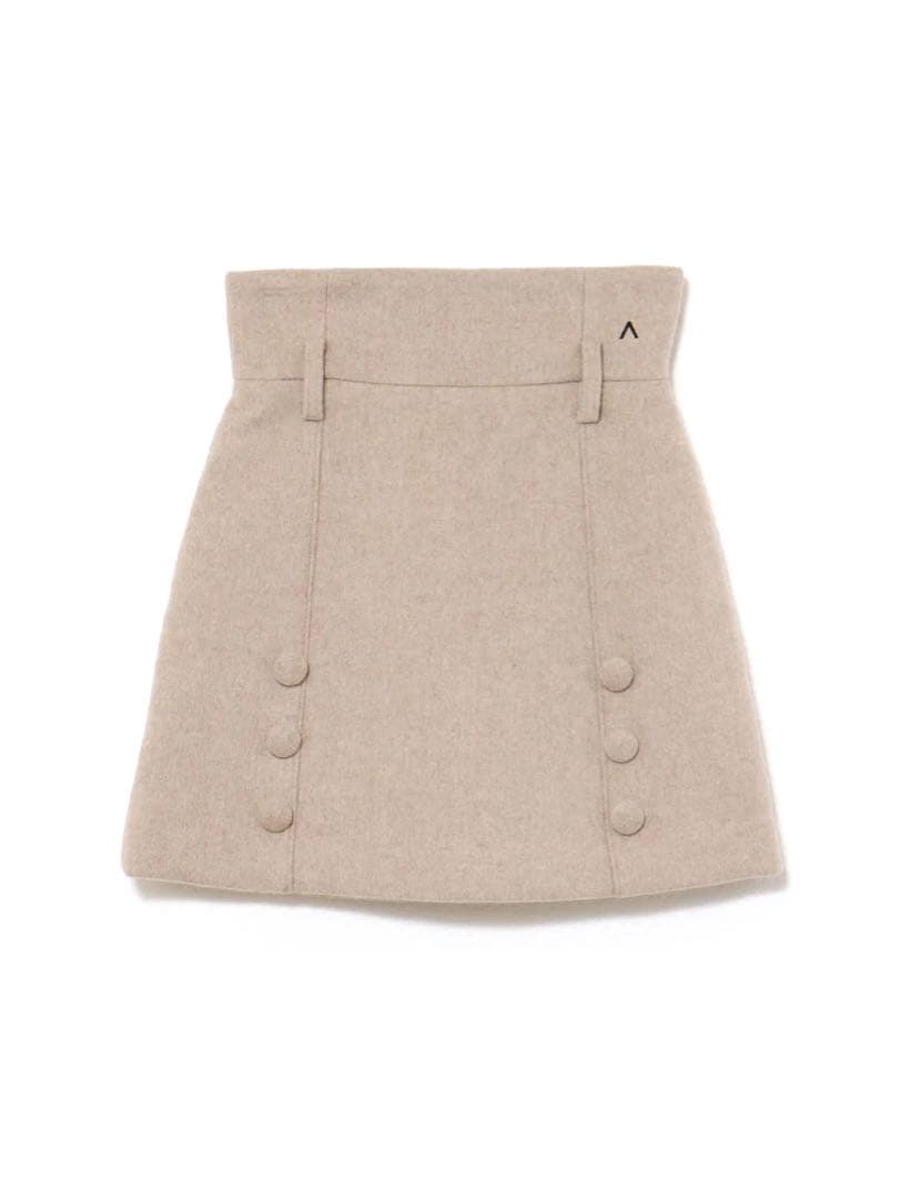 スカート andmary Blair high waist skirt/p.beige M