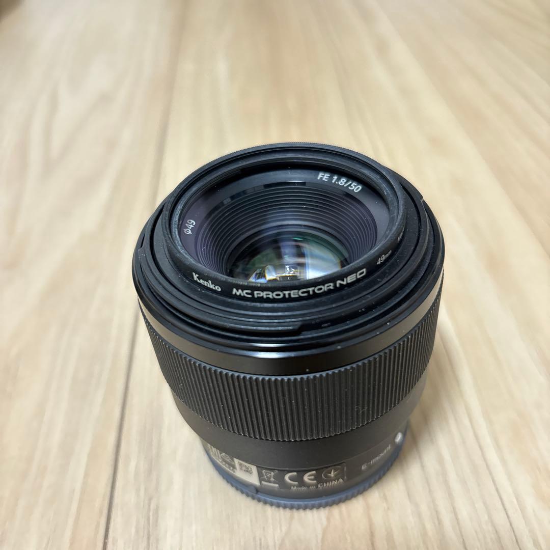 sel50f18f 67mmステップアップリング　フィルター付