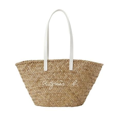 送料込【アニエスベー ボヤージュ】かごバッグQAX01-02