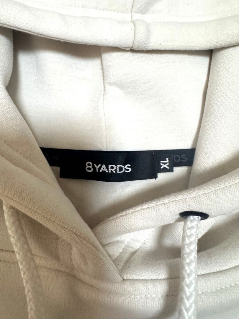 8YARDS 8ヤーズ ホワイト パーカー Laidback Hoodie 4G