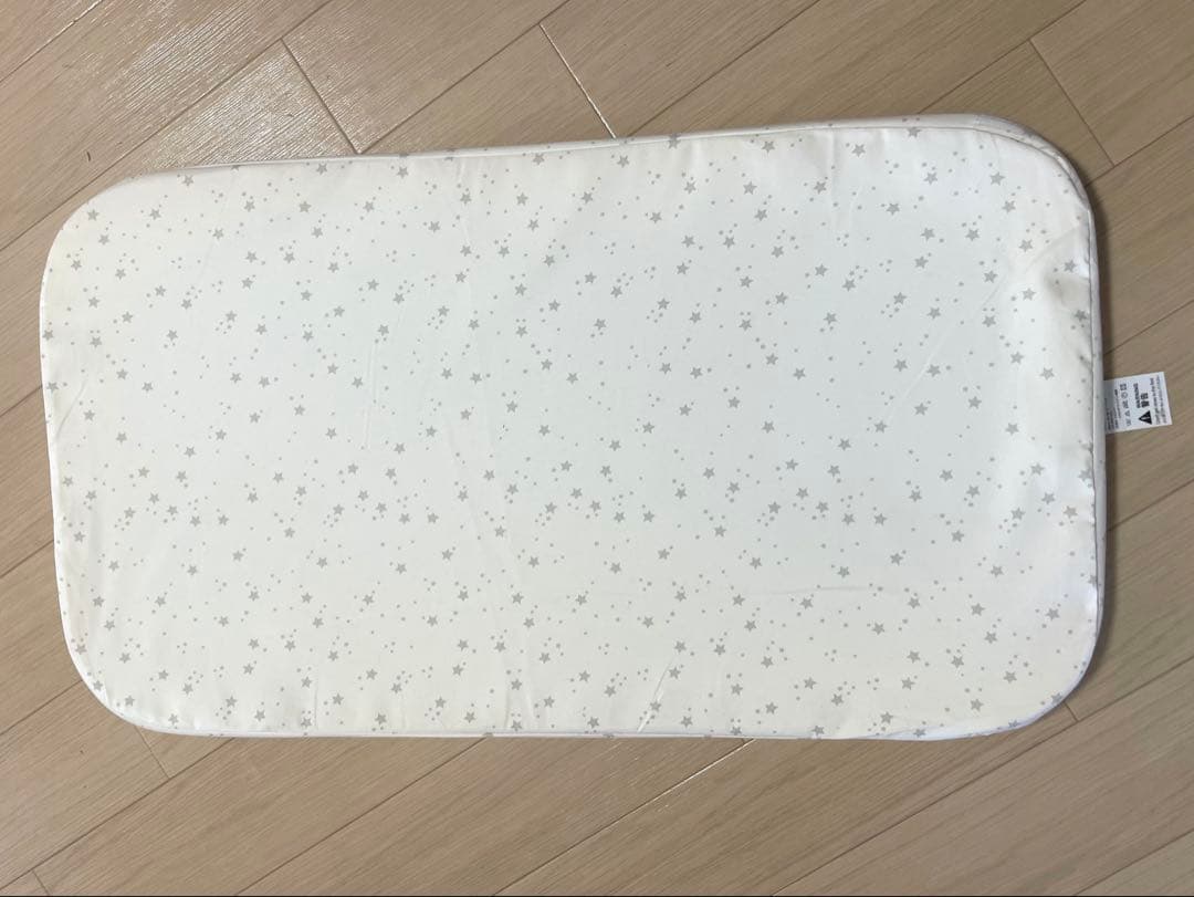 HZDMJ 新型ベビーベッド　説明書付き　グレー　折りたたみ　キャスター付き