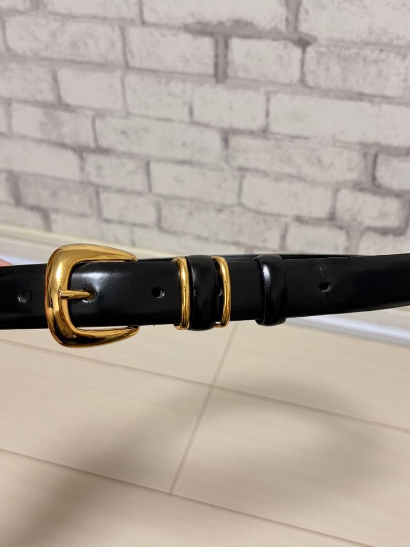 foufou grandmother belt 黒×ゴールド