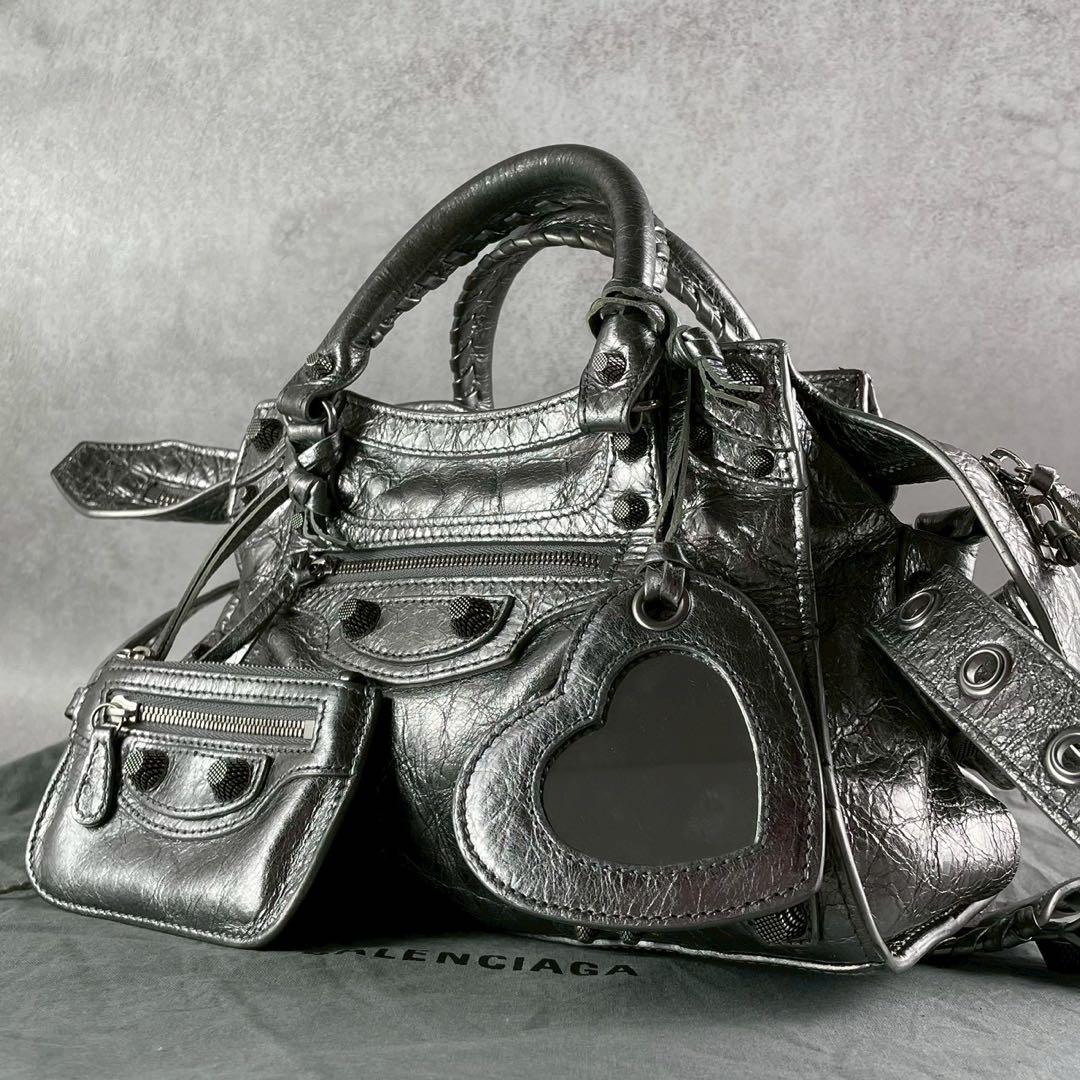 【極美品】バレンシアガ NEO CAGOLE 2wayハンド シルバー