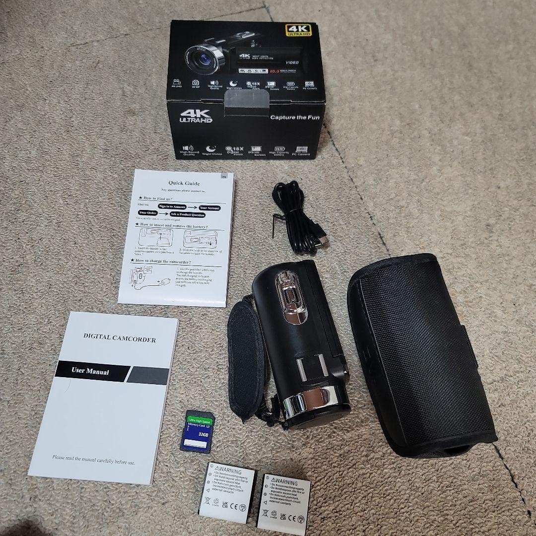 4Kビデオカメラ DV112-4K-外付けマイクなし Spikenard