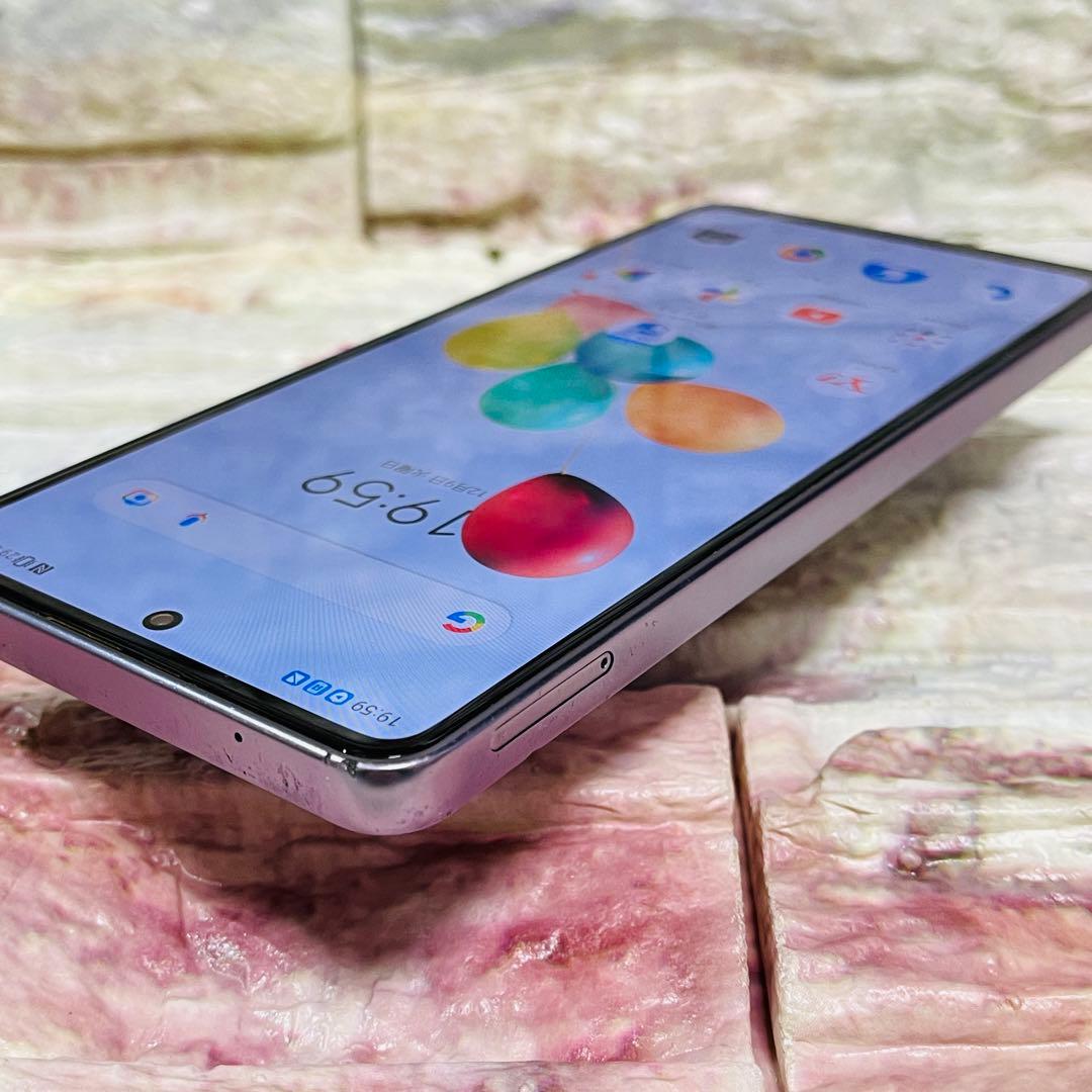 SIMフリー ZTE あんしんファミリースマホ 128GB ラベンダー 電池良好