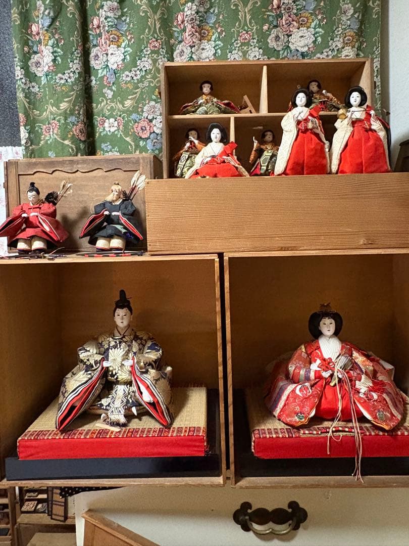 お雛様　木箱入り　時代もの