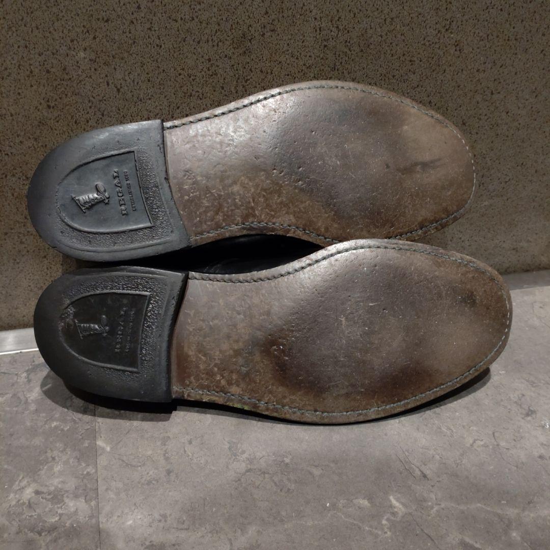 【希少・旧旧ロゴ】REGAL 2504 外羽根プレーントゥ ブラック　26EE