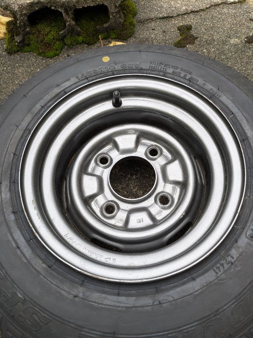 ホイール新品　旧車　深リム10インチ スチールホイール 4本セット　レア