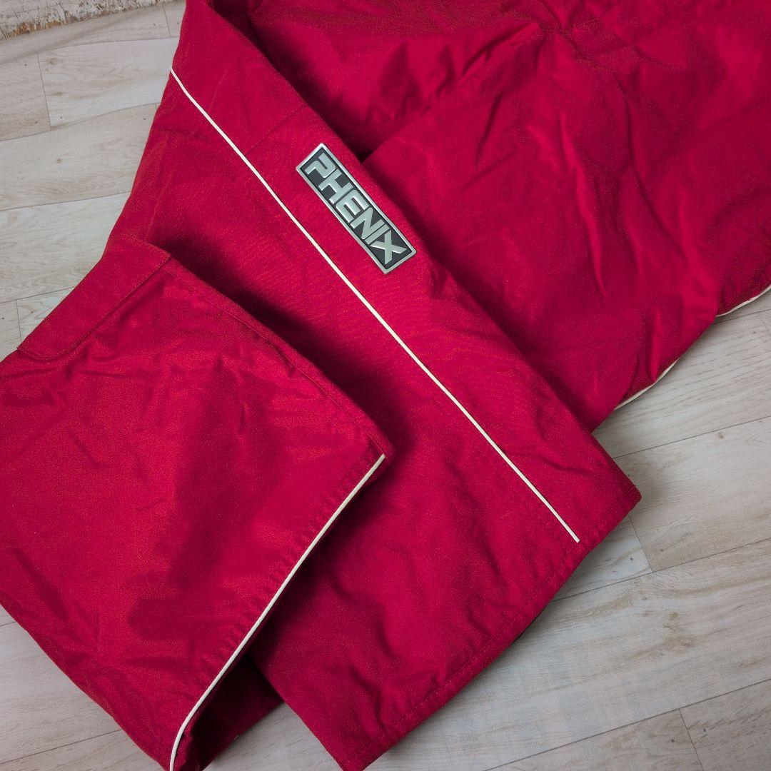 【美品】L9 PHENIX スキーウェア 上下セット MEN'S L 赤/白