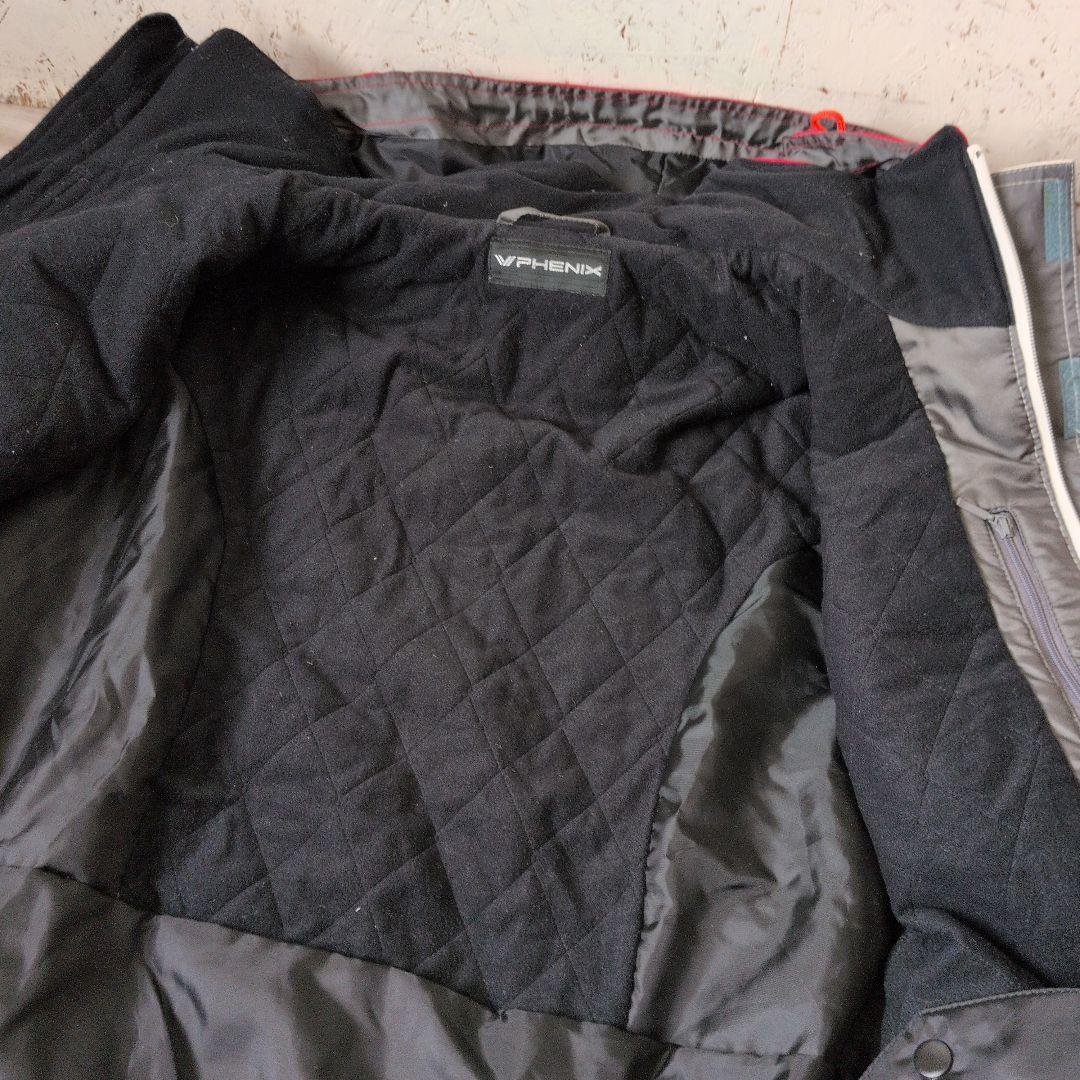 【美品】L9 PHENIX スキーウェア 上下セット MEN'S L 赤/白