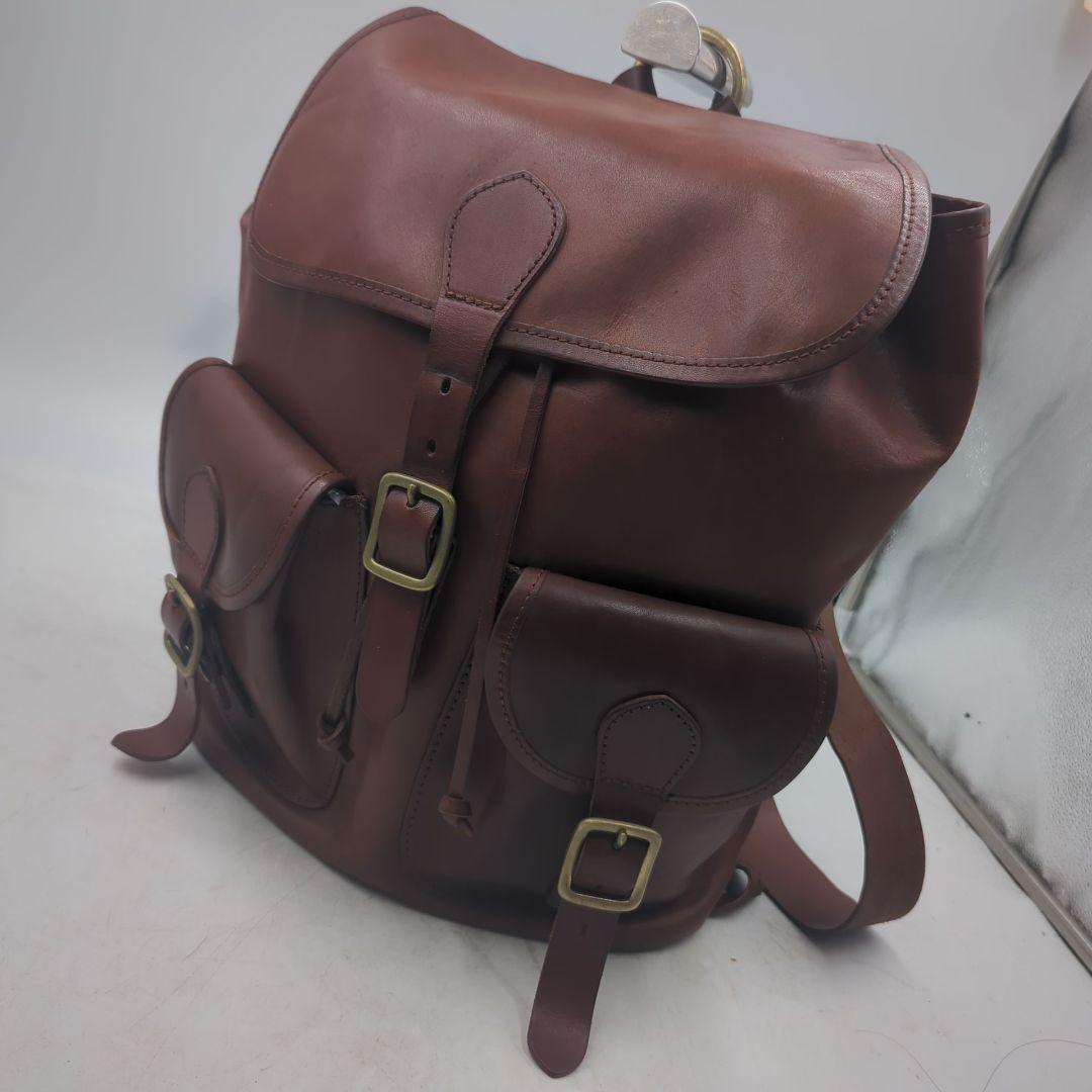 美品 スロウ SLOW ダブルオイル リュック レザー ブラウン バックパック