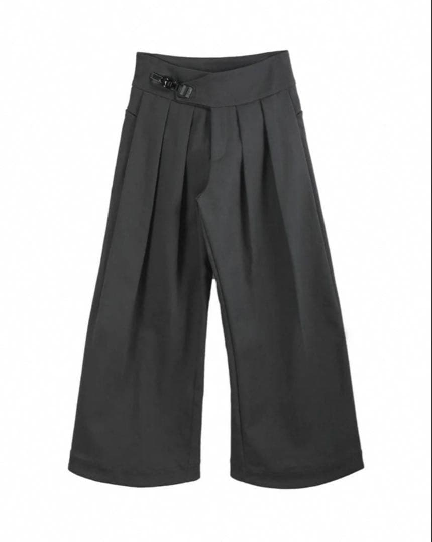 パンツ BEVAN UP wide gray slacks