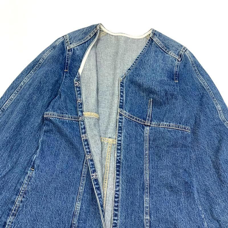 りこ ADAM ET ROPE フロントホックデニムブラウス ジャケット