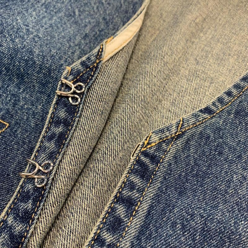 りこ ADAM ET ROPE フロントホックデニムブラウス ジャケット